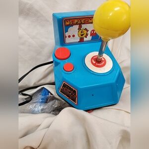 Ms. Pac-Man Plug & Play Arcade Game - Blue and Yellow